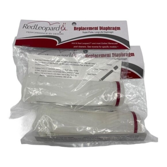 Red Leopard Diaphragm / Zodiac Barracuda Pool Vacuum Cleaner Part S0005 / 2 Pack - Picture 1 of 6